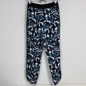 Ted Baker Mala Crane Print Colour by Number Pants 0/XS